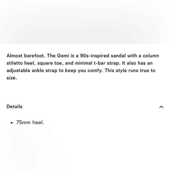 Reformation Rose Gold Gemi Bare Sandal Heels - Picture 2 of 4